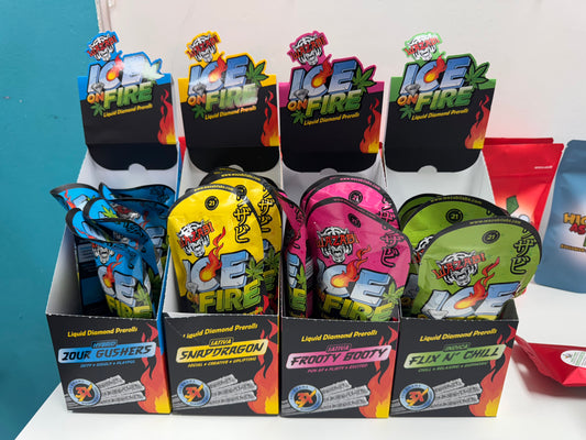 Liquid DIAMOND PRE ROLLS ICE ON FIRE